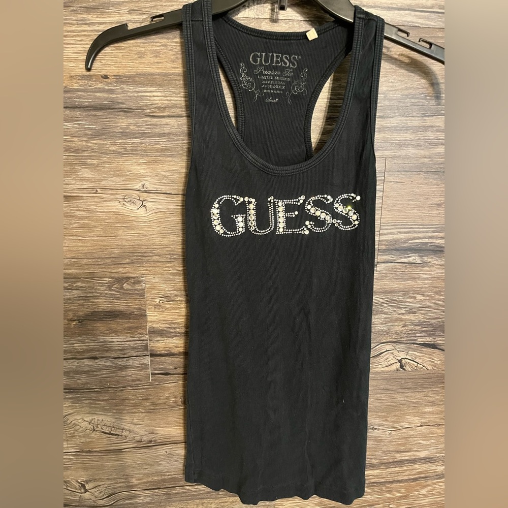 Sparkly Guess Tank Top